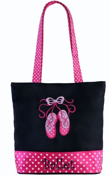 Sassi Designs Ballet Polka Dot Tote