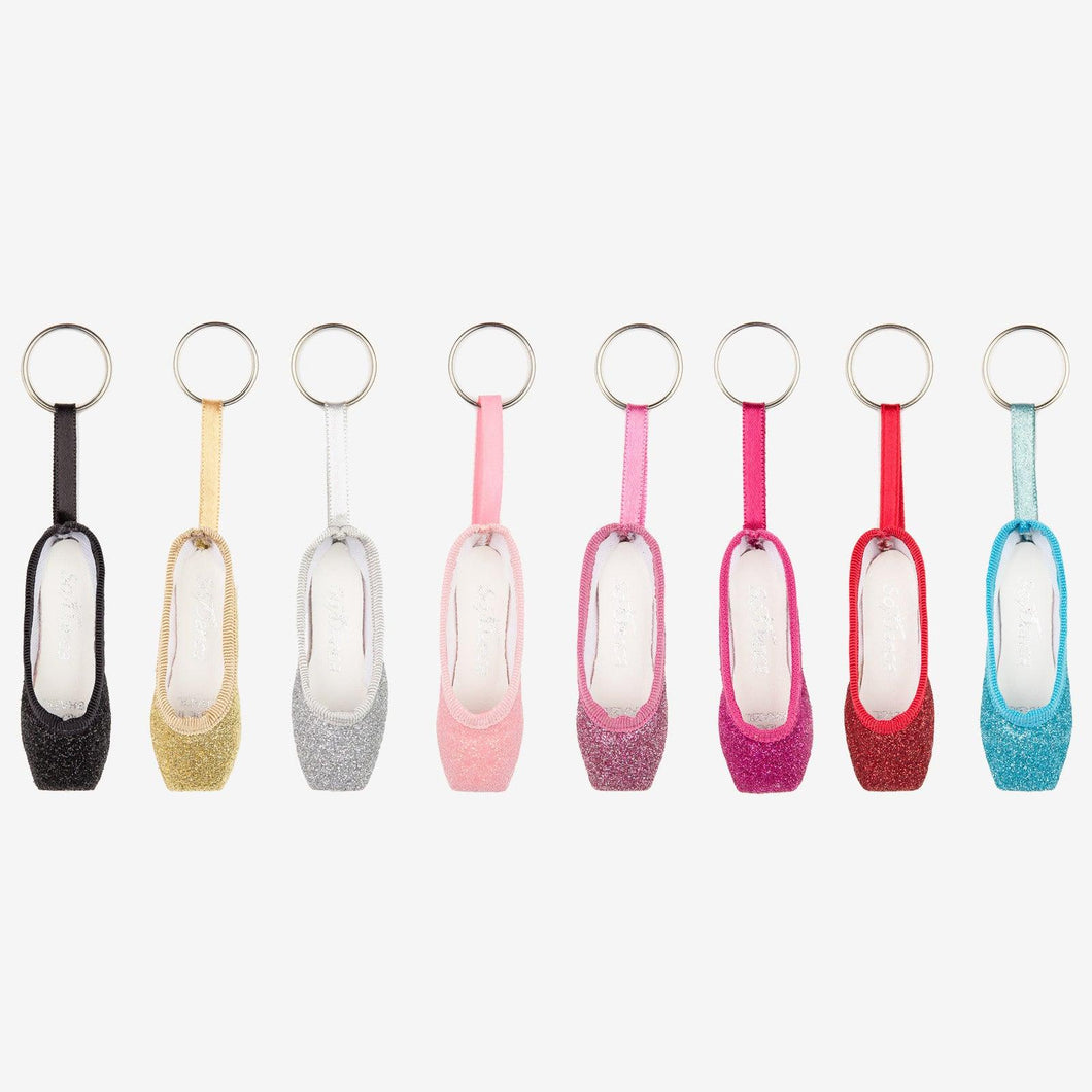 So Danca Glitter Pointe Shoe Keychian