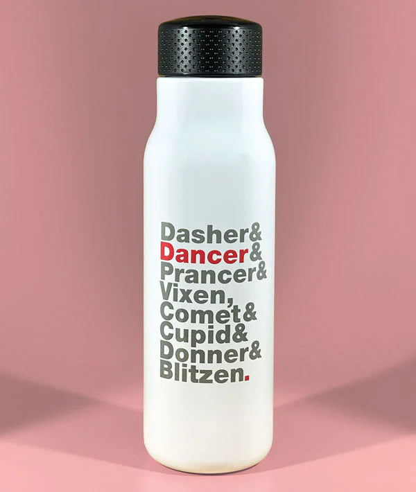 Covet Reindeer Names - Stainless Steel Bottle