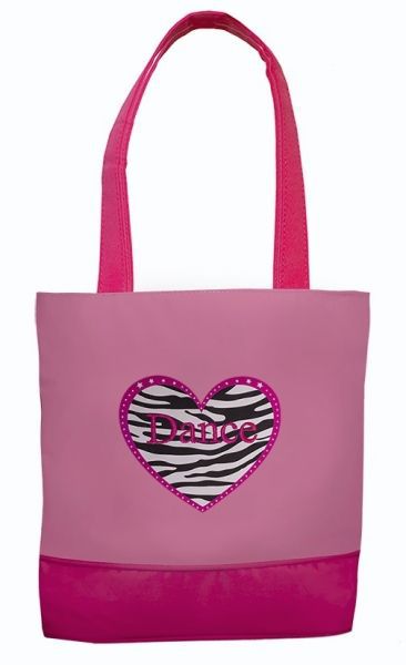 Sassi Designs Zebra Heart Tote