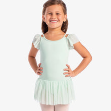 Load image into Gallery viewer, So Danca Flutter Cap Sleeve Skirted Leotard Child

