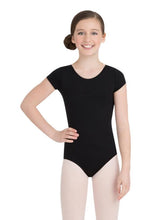 Load image into Gallery viewer, Capezio Short Sleeve Nylon Leotard Child
