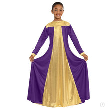 Load image into Gallery viewer, Eurotard Praise Dress W/ Metalic Panels Child
